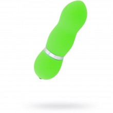 Вибратор водонепроницаемый Funny Five зеленый 10 см, из материала Пластик АБС, длина 10 см.