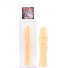 Телесная насадка California Exotic «Natural Feel Penis Extension», на член, цвет телесный, SE-1620-00-2, бренд CalExotics, из материала Futurotic, длина 17 см.