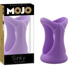 Эрекционная насадка «Mojo Slinky», цвет фиолетовый, Gopaldas F036P9F036P9, из материала Силикон, длина 7 см.