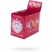 Набор из 50 пробников увлажняющей гель-смазки с ароматом клубники «Silk Touch Stawberry» от Sexus Lubricant, объем 50 шт. по 6 мл, 817012, 300 мл.