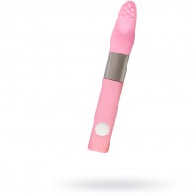 Вибратор Qvibry клиторальный 7 режимов вибрации, розовый, из материала Силикон, длина 12 см., со скидкой