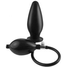 PipeDream «Inflatable Silicone Plug» черная анальная пробка-расширитель, длина 11 см., со скидкой