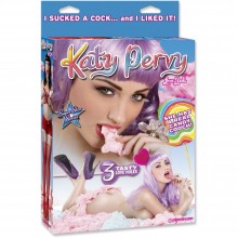 Кукла надувная с тремя отверстиями для секса Katy Pervy Love Doll, бренд PipeDream, из материала Винил, 2 м.