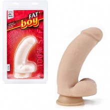 Фаллоимитатор-реалистик на присоске «Fat Boy», цвет телесный, EroticFantasy EF-T206, длина 13.5 см.