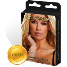 Ann Devine «Stretch Tennis Bracelet» золотистый браслет из кристаллов, цвет золотой, длина 5 см.