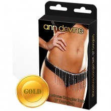 Ann Devine «Dangler Belt» - золотистая юбочка бочка из кристаллов, из материала Металл, длина 10 см.
