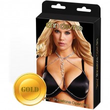 Ann Devine «Open Bra Sexy» - золотистое украшение для груди «Sexy», цвет золотой, длина 50 см.
