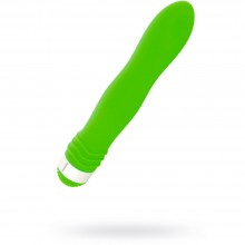 Классический вибратор для женщин, цвет зеленый, длина 18 см, Sexus Funny Five 931007-7, из материала Пластик АБС, длина 18 см., со скидкой