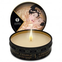 Shunga «Mini Massage Candle Vanilla Fetish» массажная арома-свеча «Ванильный фетиш» 30 мл, из материала Масло, 30 мл.