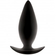 NS Novelties «Renegade Spades Medium» анальная пробка для ношения средняя черная, длина 10.1 см.