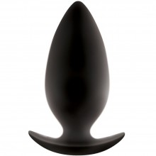 NS Novelties «Renegade Spades Large» анальная пробка для ношения большая черная, длина 10.6 см.