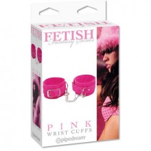 PipeDream «Pink Wrist Cuffs» розовые замшевые наручники, длина 11.5 см.