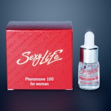 Женские духи «Sexy life» концентрированные с феромонами 100 процентов, без запаха, объем 5 мл, бренд Парфюм Престиж, цвет Красный, 5 мл.