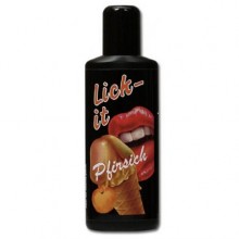 Lick It «Персик» съедобная смазка + массаж 3 в 1, 100 мл, 6223030000, бренд Orion, 100 мл.