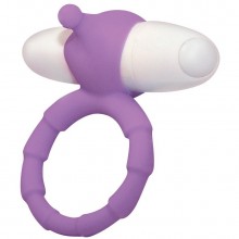 You 2 Toys Smile «Loop» кольцо для члена с вибрацией фиолетовое, длина 7 см.
