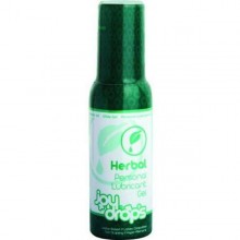 Смазка с растительными компонентами «JoyDrops Herbal Personal Lubricant Gel» на водной основе, объем 100 мл, бренд Joy Drops, 100 мл.