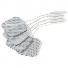 Mystim «E-stim Electrodes» электроды Мустим 4 шт 40 x 40 mm, цвет серый, длина 4 см.