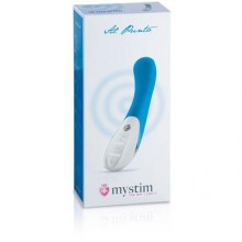 Вибратор для точки G премиум качества «Al Punto» от компании Mystim, цвет голубой, MY46822, длина 25 см.