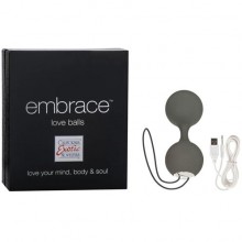 Embrace «Love Balls Grey» тренажер Кегеля премиум класса, 4604-10BXSE, коллекция Embrace Collection, цвет Серый, диаметр 3.5 см.