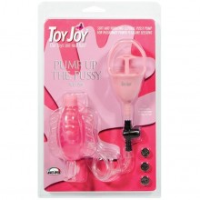 Вакуумная помпа для женщин с вибрацией «Pump Up The Pussy Pump Pink», Toy Joy 9607TJ, длина 5 см.