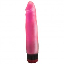 Гелевый вагинальный вибромассажер, цвет розовый, Биоклон 227100ru, из материала ПВХ, длина 16.5 см.