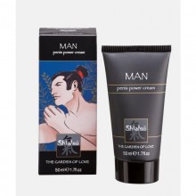 Hot «Penis Power Cream» стимулирующий крем для мужчин «Самурай», объем 50 мл, 66081, бренд Hot Products, из материала Водная основа, коллекция Shiatsu, цвет Черный, 50 мл.
