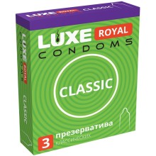 Презервативы Luxe Big Box «Classic», упаковка 3 шт., длина 18 см.
