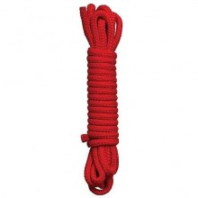Веревка хлопковая для связывания «Cotton Rope Red» красная, 10 м, из материала Хлопок, 10 м.