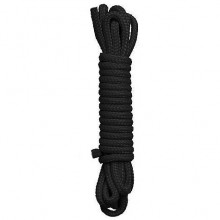 Веревка хлопковая для связывания «Cotton Rope Black» черная, 10 м, из материала Хлопок, 10 м.
