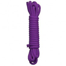 Веревка хлопковая для связывания «Cotton Rope Purple» фиолетовая, 10 м, из материала Хлопок, 10 м.