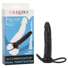 Насадка California Exotic «Accommodator Dual Penetrator» на член, для двойного проникновения, SE-1514-25-3, бренд CalExotics, длина 13 см.