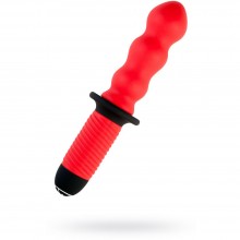 Вибратор для женщин с двойным мотором «Black & Red», красный, ToyFa 901341-9, из материала Силикон, длина 15 см.