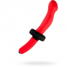ToyFa «Black & Red» двойной вибратор 16,5 см, красный, длина 16.5 см.