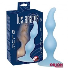 Анальный стимулятор-пробка «Los Analos», цвет голубой, бренд Orion, длина 13 см.
