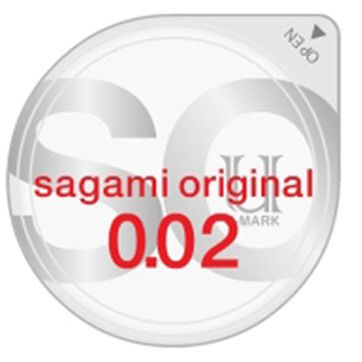 Sagami «Original 0.02», полиуретановый японский презерватив, 1 штука, длина 19.1 см., со скидкой