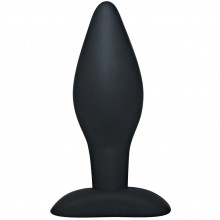 «Black Velvet Large» силиконовая анальная втулка, размер L, длина 12 см.