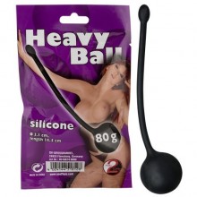 Вагинальный шарик утяжеленный «Heavy Ball» от компании You 2 Toys, цвет черный, 5108740000, бренд Orion, длина 14.5 см.