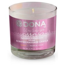 Массажная свеча DONA Scented Massage Candle Sassy Aroma «Tropical Tease», вес 135 грамм, со скидкой