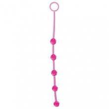 Анальный стимулятор-шарики «Jammy Jelly Anal 5 Beads», цвет розовый T4L-700725, бренд Toyz4lovers, из материала ПВХ, длина 39 см., со скидкой