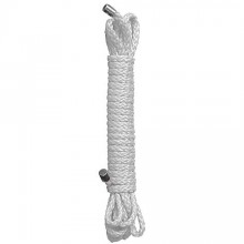 Веревка для бандажа «Kinbaku Rope White», цвет белый, 5 метров, Ouch SH-OU044WHI, бренд Shots Media, из материала Нейлон, коллекция Ouch!, 5 м., со скидкой