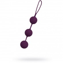 Вагинальные шарики 3 штуки, цвет фиолетовый, Gopaldas F0132P30PG, длина 25.5 см.