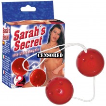 Интимные шарики со смещенным центром тяжести «Sarahs Secret» от Orion, цвет красный, 5134660000, длина 21 см., со скидкой