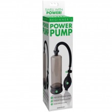 Вакуумная мужская помпа «Beginners Power Pump» от компании PipeDream, цвет черный, PD3241-24, из материала Пластик АБС, длина 19.1 см.