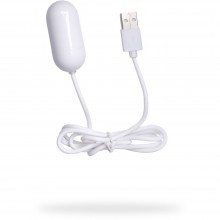 Виброяйцо от USB, цвет белый, NMC FVH018A000, из материала Пластик АБС, длина 5 см., со скидкой