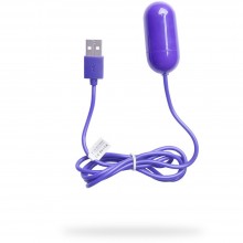Виброяйцо от USB, цвет фиолетовый, NMC FVH018A000, из материала Пластик АБС, длина 5 см., со скидкой