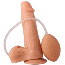Фаллос-реалистик с грушей и на присоске, цвет телесный, Биоклон 181600ru, длина 16.5 см.