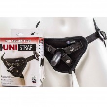 Универсальные трусики Harness «UNI strap» с корсетной завязкой, Биоклон 070003ru, цвет Черный, One Size (Р 42-48)