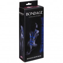 Веревка для бондажа «Bondage Collection Blue», Lola Toys 1040-02, 9 м.