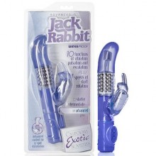 Вибромассажер для женщин с клиторальной стимуляцией «Advanced G Jack Rabbit», цвет фиолетовый, SE-0610-84-2, бренд California Exotic Novelties, из материала TPE, длина 12.75 см.