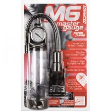 Мужская вакуумная помпа California Exotic «Master Gauge Penis Pump», со встроенным манометром, SE-1040-00-2, бренд CalExotics, длина 20 см., со скидкой